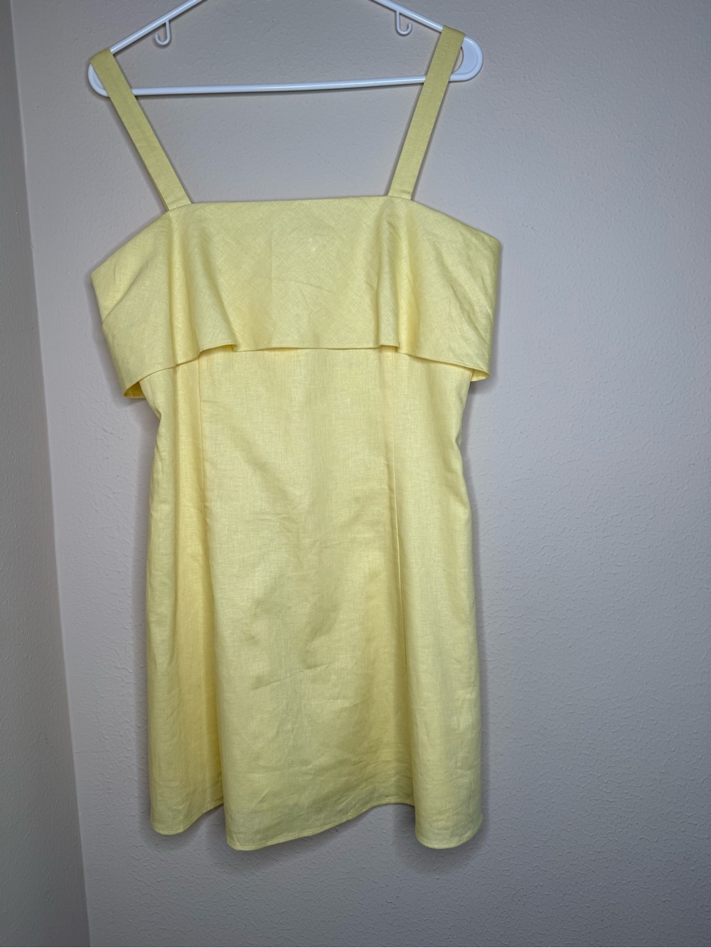 NWT Banana Republic Yellow Ruffle-Front Sundress - Picture 2 of 7